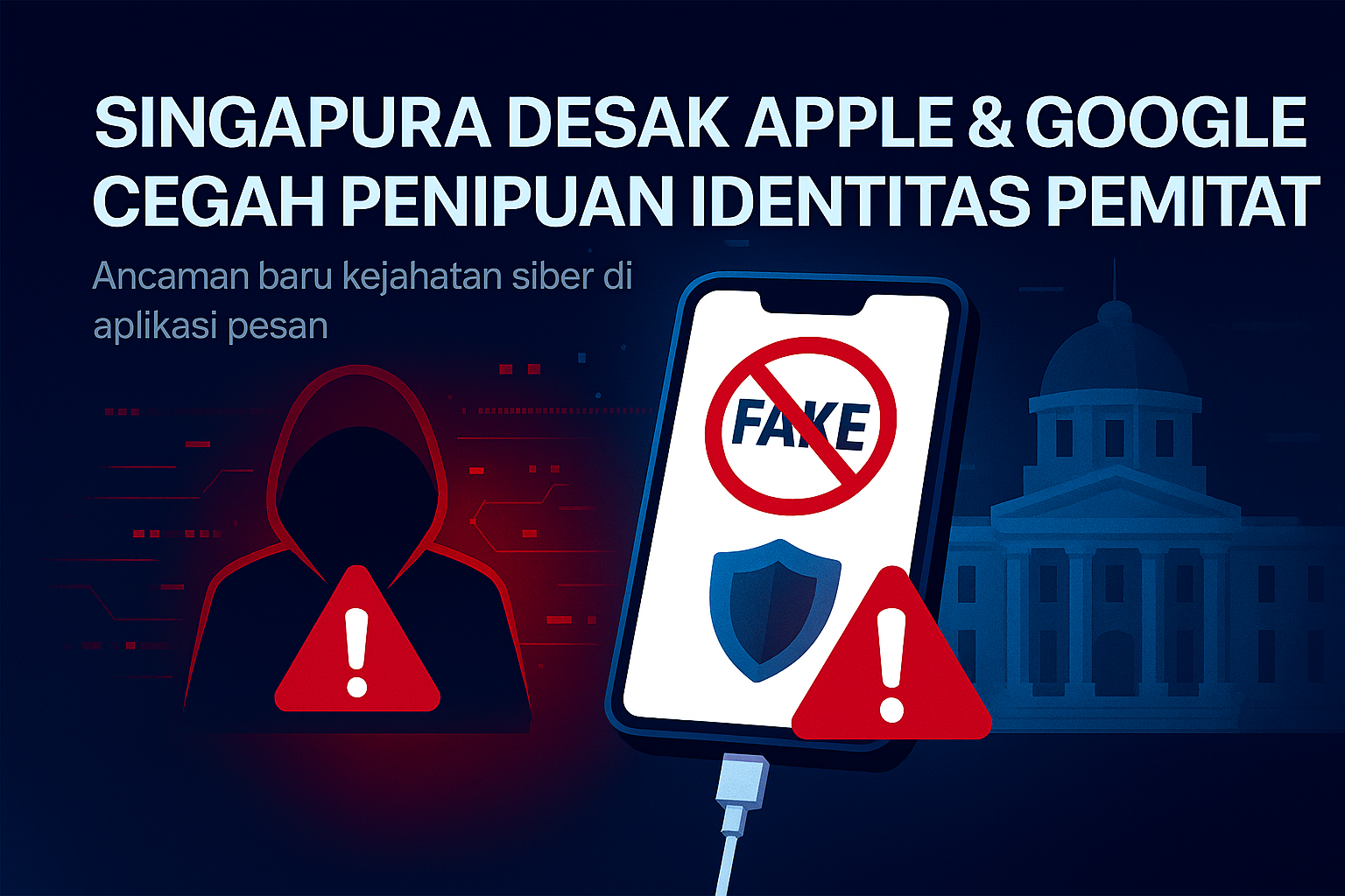 Singapura Desak Apple dan Google Cegah Peniruan Identitas Instansi Pemerintah